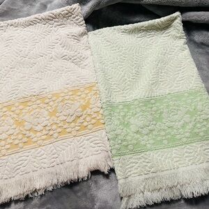 Canon Cream Textured Towel with Fringe Detail